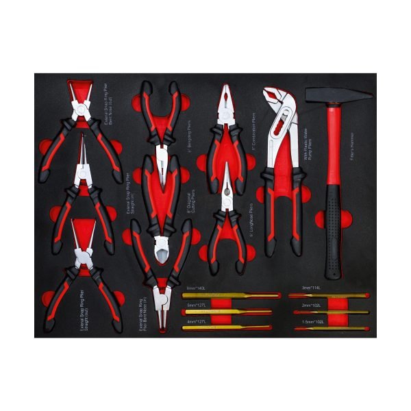 Servante d’atelier | 6 tiroirs | 1 porte latérale | avec 158 outils – Image 6