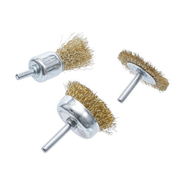 Jeu de brosses à fil d’acier | Ø 25 - 50 mm | 3 pièces – Image 3