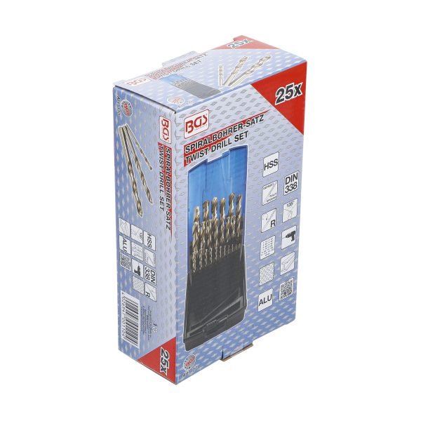 Jeu de forets hélicoïdaux HSS | 1 - 13 mm | 25 pièces – Image 6