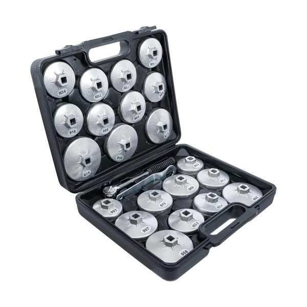 Jeu de douilles à filtres (cloches) à huile | fonte d’aluminium | 12,5 mm (1/2") | 23 pièces – Image 3