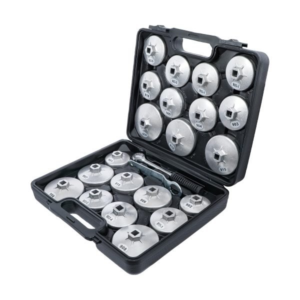 Jeu de douilles à filtres (cloches) à huile | fonte d’aluminium | 12,5 mm (1/2") | 23 pièces – Image 2