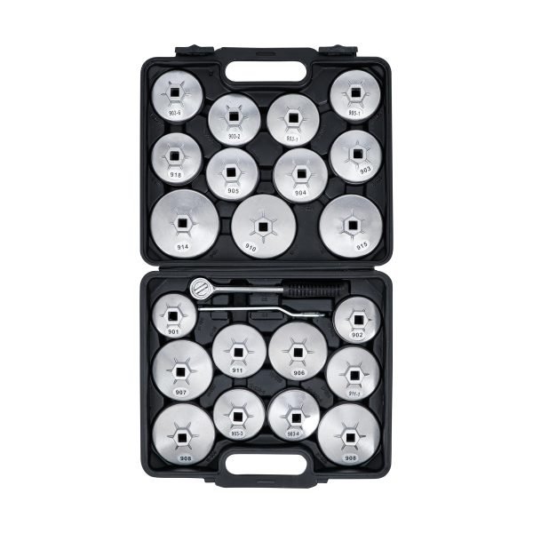 Jeu de douilles à filtres (cloches) à huile | fonte d’aluminium | 12,5 mm (1/2") | 23 pièces – Image 4