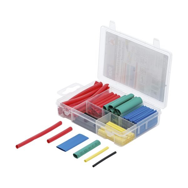 Assortiment de gaines thermorétractables | multicolore | 90 pièces