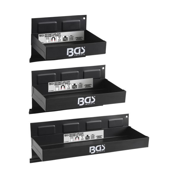 Jeu de tablettes magnétiques | 150 / 210 / 310 mm | 3 pièces