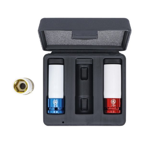 Jeu de douilles de puissance avec protection | 12,5 mm (1/2") | 17 / 19 / 21 mm | 3 pièces – Image 4