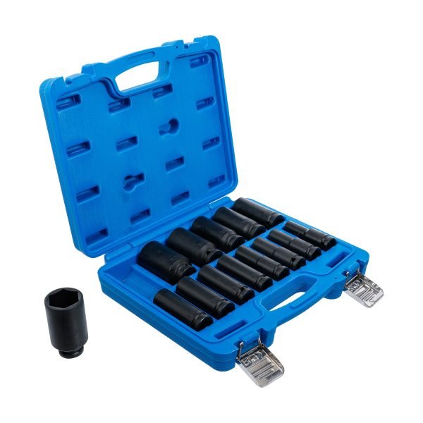 Jeu de douilles à choc, six pans, profondes | 12,5 mm (1/2") | 10 - 32 mm | 14 pièces – Image 3