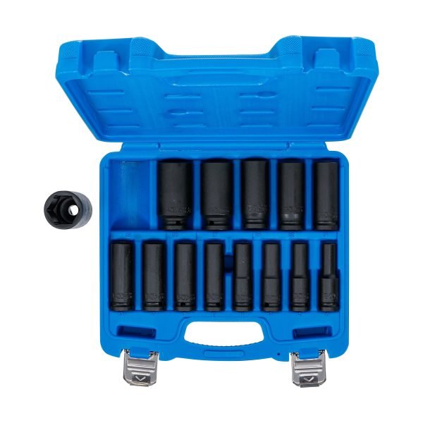 Jeu de douilles à choc, six pans, profondes | 12,5 mm (1/2") | 10 - 32 mm | 14 pièces – Image 4