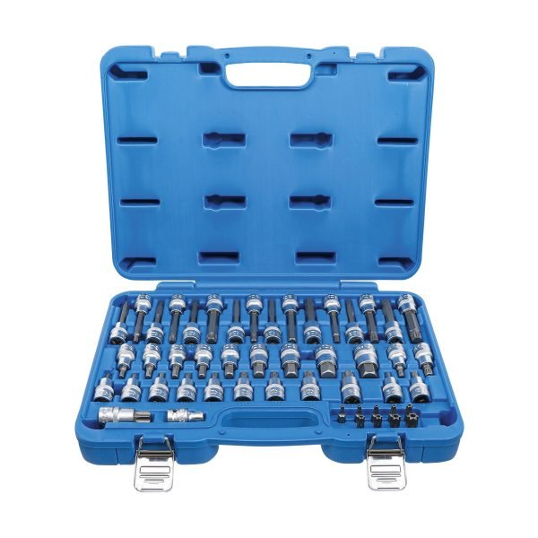 Jeu de douilles à embouts | 12,5 mm (1/2"), 8 mm (5/16") | 49 pièces
