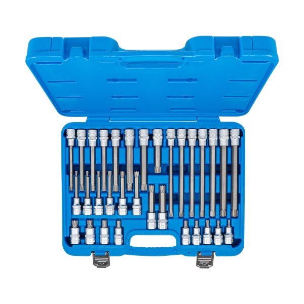 Jeu de douilles à embouts | 12,5 mm (1/2") | Profil cannelé (pour Ribe) | 32 pièces – Image 4