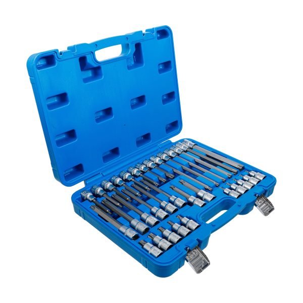 Jeu de douilles à embouts | carré femelle 12,5 mm (1/2") | profil T (pour Torx) | 32 pièces – Image 3