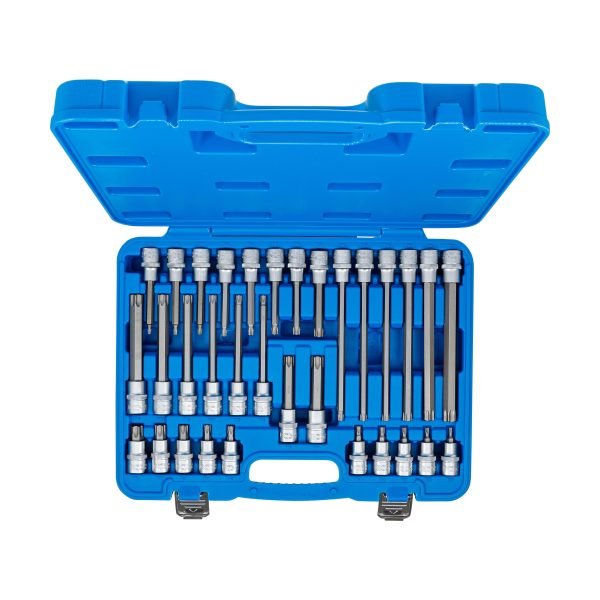 Jeu de douilles à embouts | carré femelle 12,5 mm (1/2") | profil T (pour Torx) | 32 pièces – Image 4