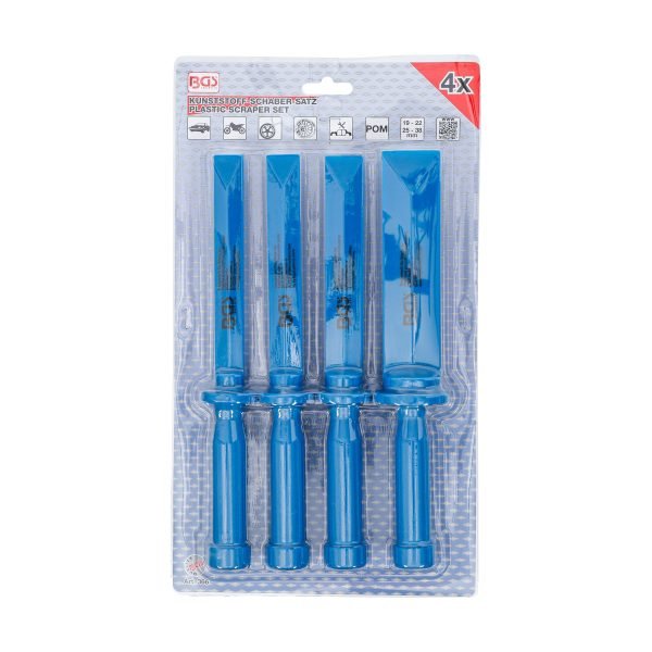 Jeu de grattoirs plastiques | largeur 19 - 22 - 25 - 38 mm | 4 pièces – Image 3