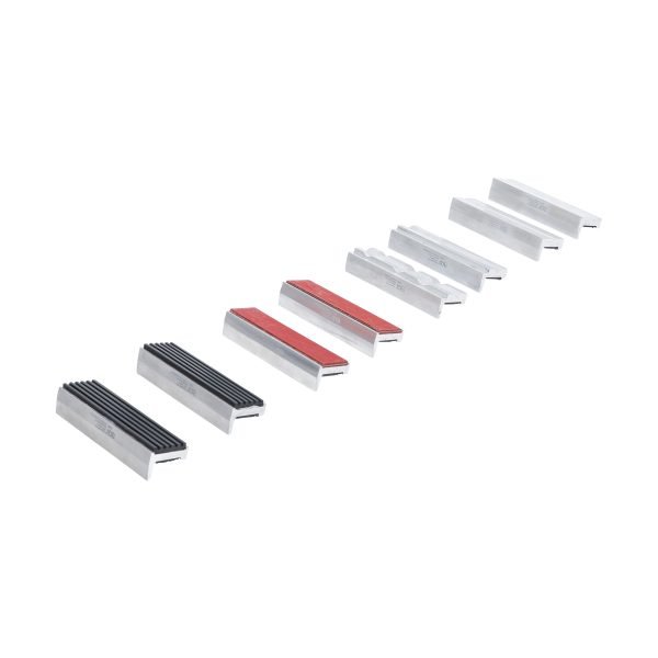 Jeu de mors de protection pour étau | aluminium | 100 mm | 8 pièces – Image 2