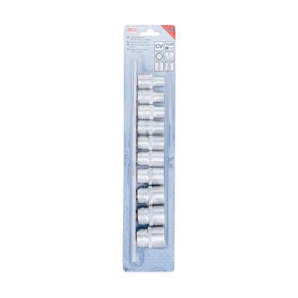 Jeu de Douilles, douze pans | 12,5 mm (1/2") | en pouce | 10 pièces – Image 4