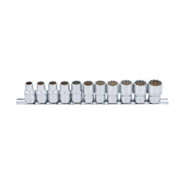 Jeu de Douilles, douze pans | 12,5 mm (1/2") | 10 - 21 mm | 11 pièces