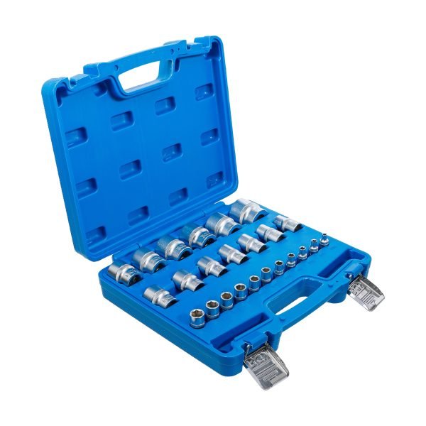 Jeu de douilles, six pans | 6,3 mm (1/4"), 12,5 mm (1/2") | en pouce | 24 pièces – Image 3