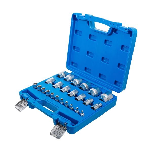 Jeu de douilles, six pans | 6,3 mm (1/4"), 12,5 mm (1/2") | en pouce | 24 pièces – Image 2