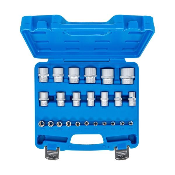 Jeu de douilles, six pans | 6,3 mm (1/4"), 12,5 mm (1/2") | en pouce | 24 pièces – Image 4