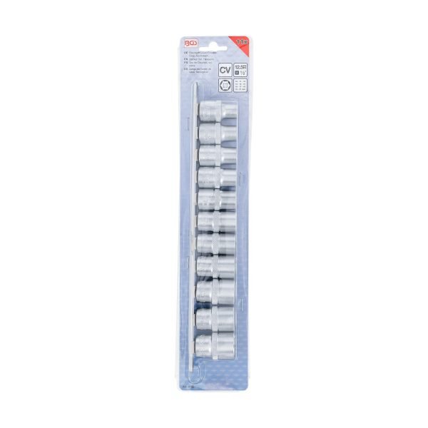 Jeu de Douilles, six pans | 12,5 mm (1/2") | 10 - 21 mm | 11 pièces – Image 4