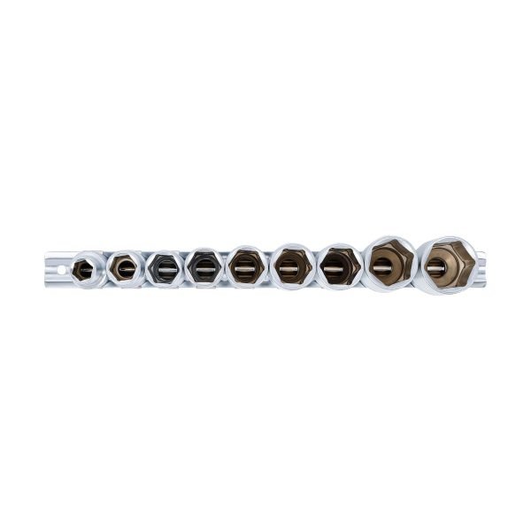 Jeu de douilles, six pans, longues | 12,5 mm (1/2") | 10 - 24 mm | 9 pièces – Image 3