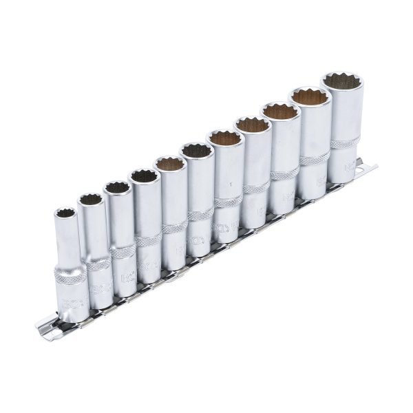 Jeu de douilles, douze pans, longues | 10 mm (3/8") | 8 - 19 mm | 11 pièces – Image 2
