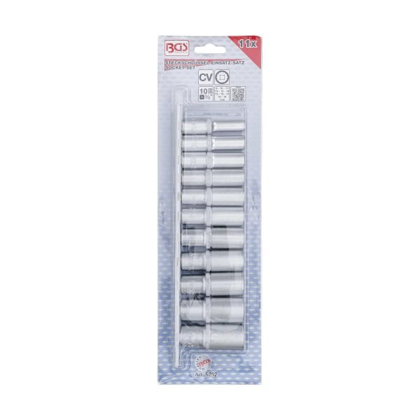 Jeu de douilles, douze pans, longues | 10 mm (3/8") | 8 - 19 mm | 11 pièces – Image 4