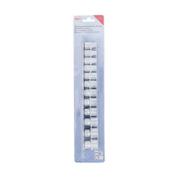 Jeu de Douilles, six pans | 10 mm (3/8") | 8 - 19 mm | 12 pièces – Image 4