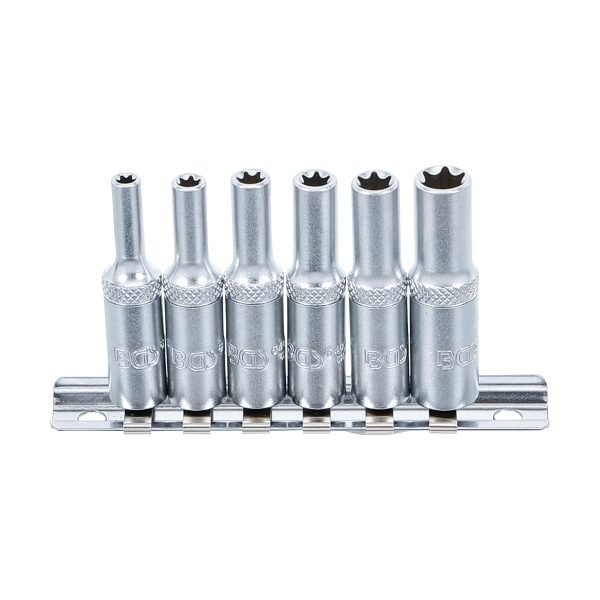 Jeu de douilles, profil E, longues | 6,3 mm (1/4") | E4 - E10 | 6 pièces