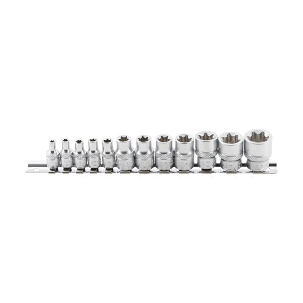 Jeu de Douilles | 6,3 mm (1/4") + 10 mm (3/8") | E4 - E20 | 12 pièces