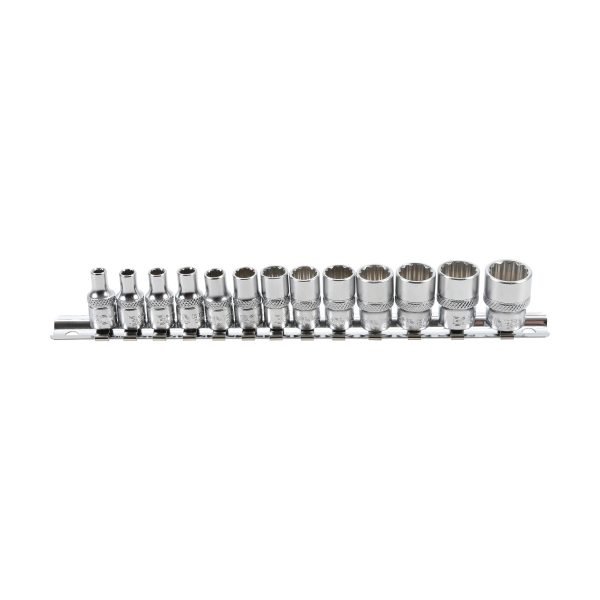 Jeu de Douilles, douze pans | 6,3 mm (1/4") | 4 - 14 mm | 13 pièces